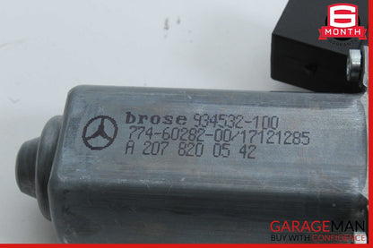 10-16 Mercedes W212 E550 Rear Left Side Door Window Regulator Motor OEM