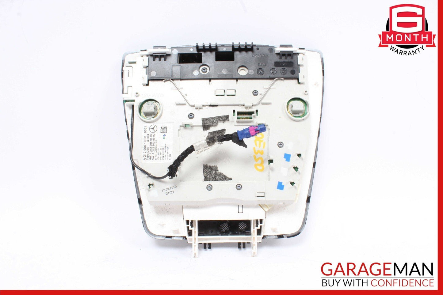 10-16 Mercedes W212 E350 Front Top Upper Overhead Dome Light Reading Map Lamp