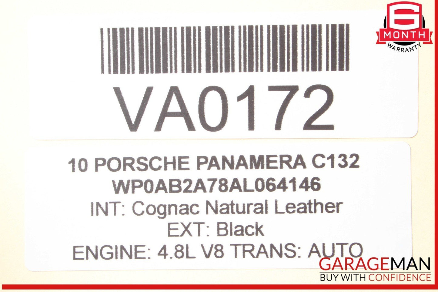 10-16 Porsche Panamera 970 Front Left Driver Exterior Door Handle Black OEM