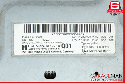 08-17 Mercedes W212 E350 CLS550 Amplifier Amp Harman/Becker 2129007103 OEM