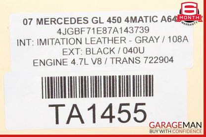 07-12 Mercedes X164 GL450 Airmatic Compressor Air Suspension Pressure Tank