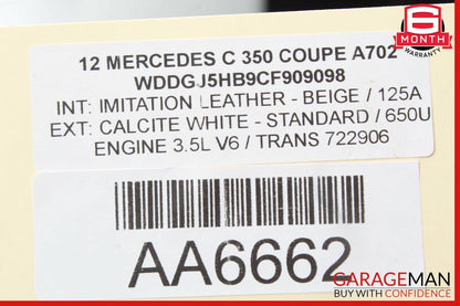 12-16 Mercedes C350 SLK350 ML350 GLE350 3.5L V6 Valeo Engine Starter Motor OEM