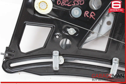 07-14 Mercedes W216 CL550 Rear Right Passenger Side Window Regulator w/o Motor