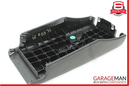 03-06 Mercedes R230 SL500 Center Console Rear Lid Cover Panel Leather Black OEM