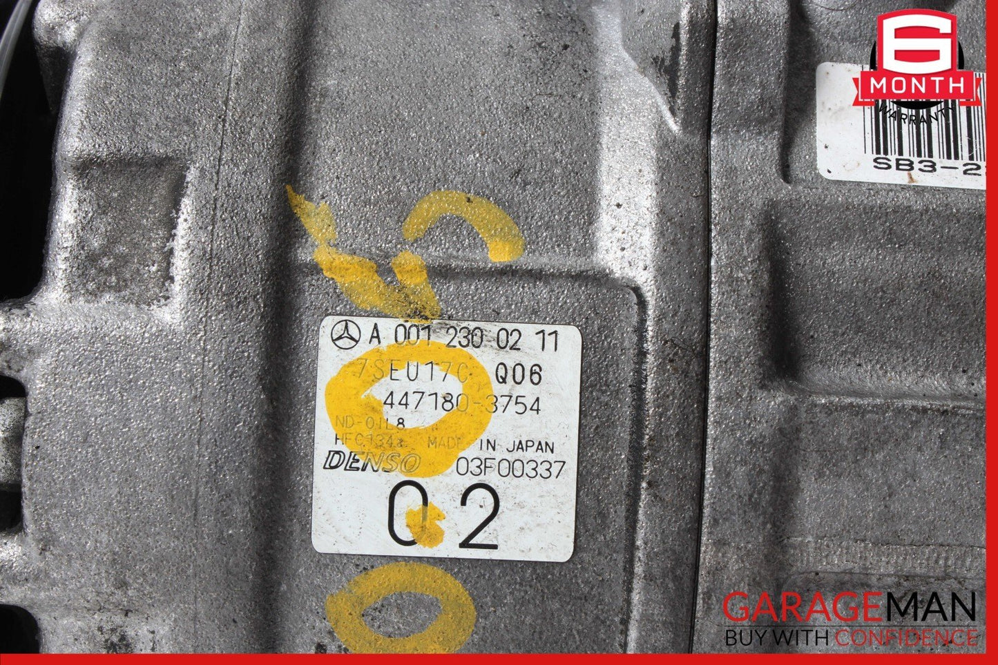 03-06 Mercedes R230 SL500 SL55 AC A/C Air Cooler Conditioning Compressor Pump