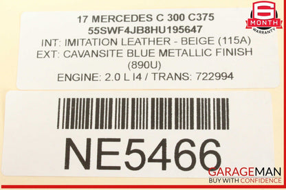 15-20 Mercedes W205 C300 Rear Right or Rear Left Side Upper Control Arm OEM
