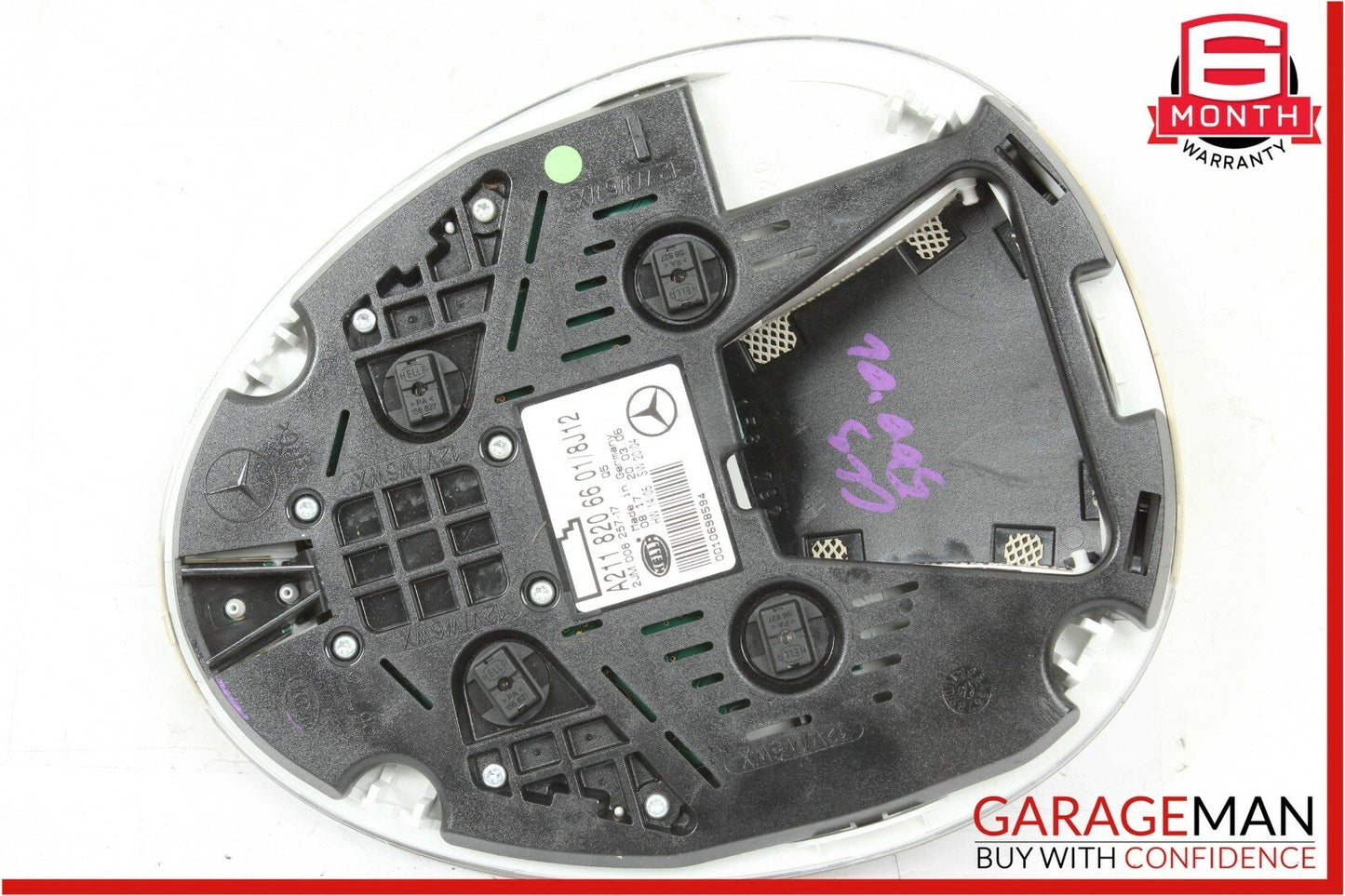 03-11 Mercedes W219 CLS500 Rear Overhead Dome Light Lamp 2118206601 Brown OEM
