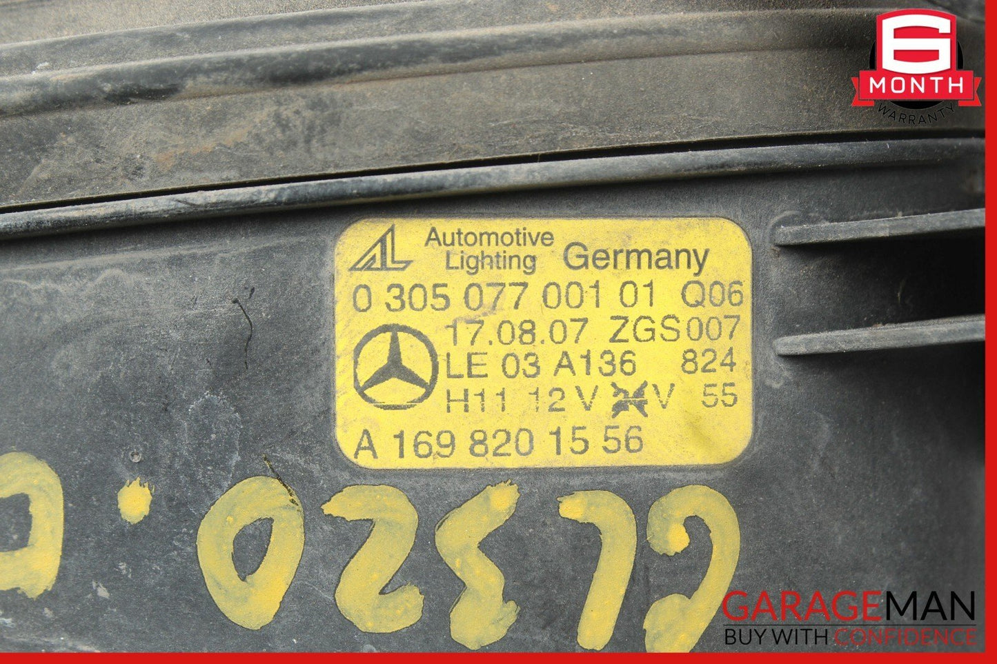 07-09 Mercedes X164 GL320 E350 CLK350 Front Left Side Foglight Fog Light Lamp