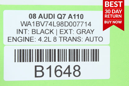 07-09 Audi Q7 Front Left Side Seat Lumbar Adjustment Switch Module Black A110