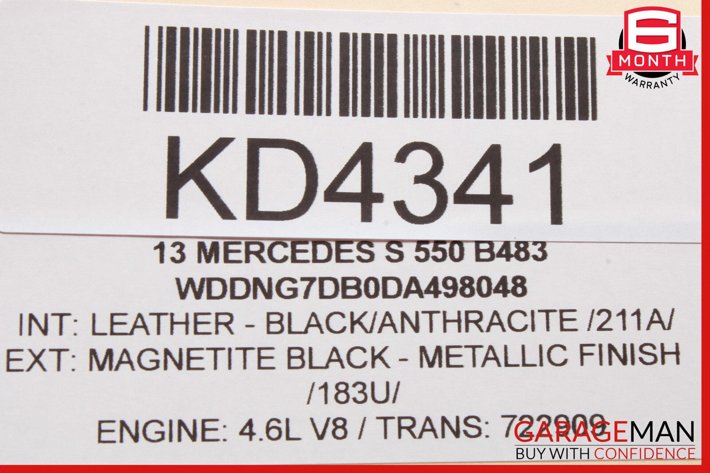 07-14 Mercedes W221 S550 Door Lock Switch Front Left Side 2218213051 OEM