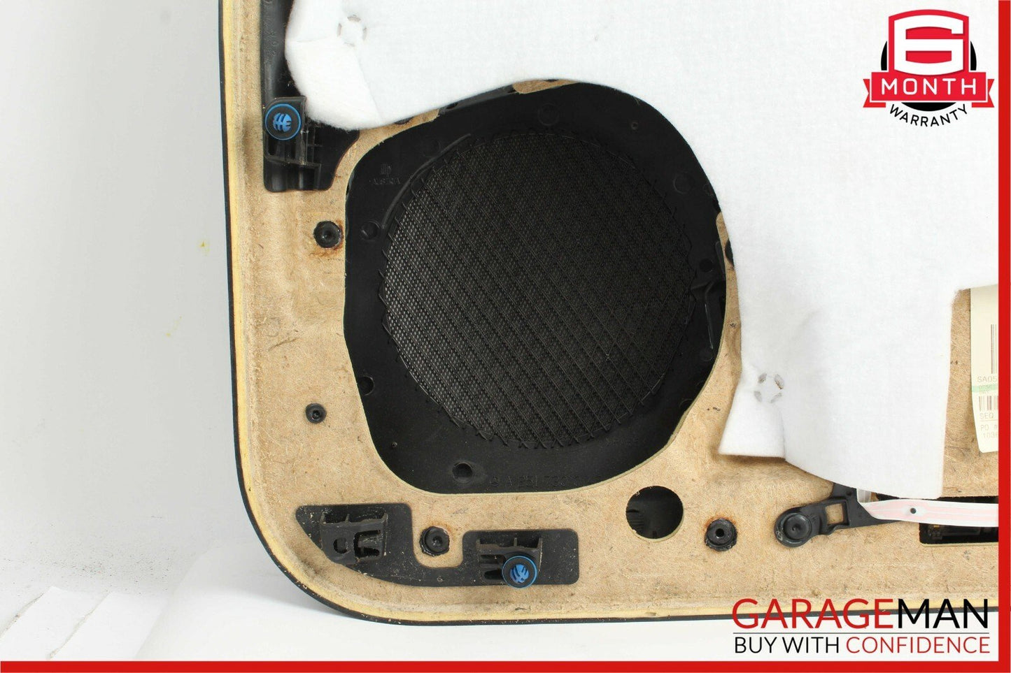 06-10 Mercedes W251 R350 Rear Left Side Complete Interior Door Panel Cover Black