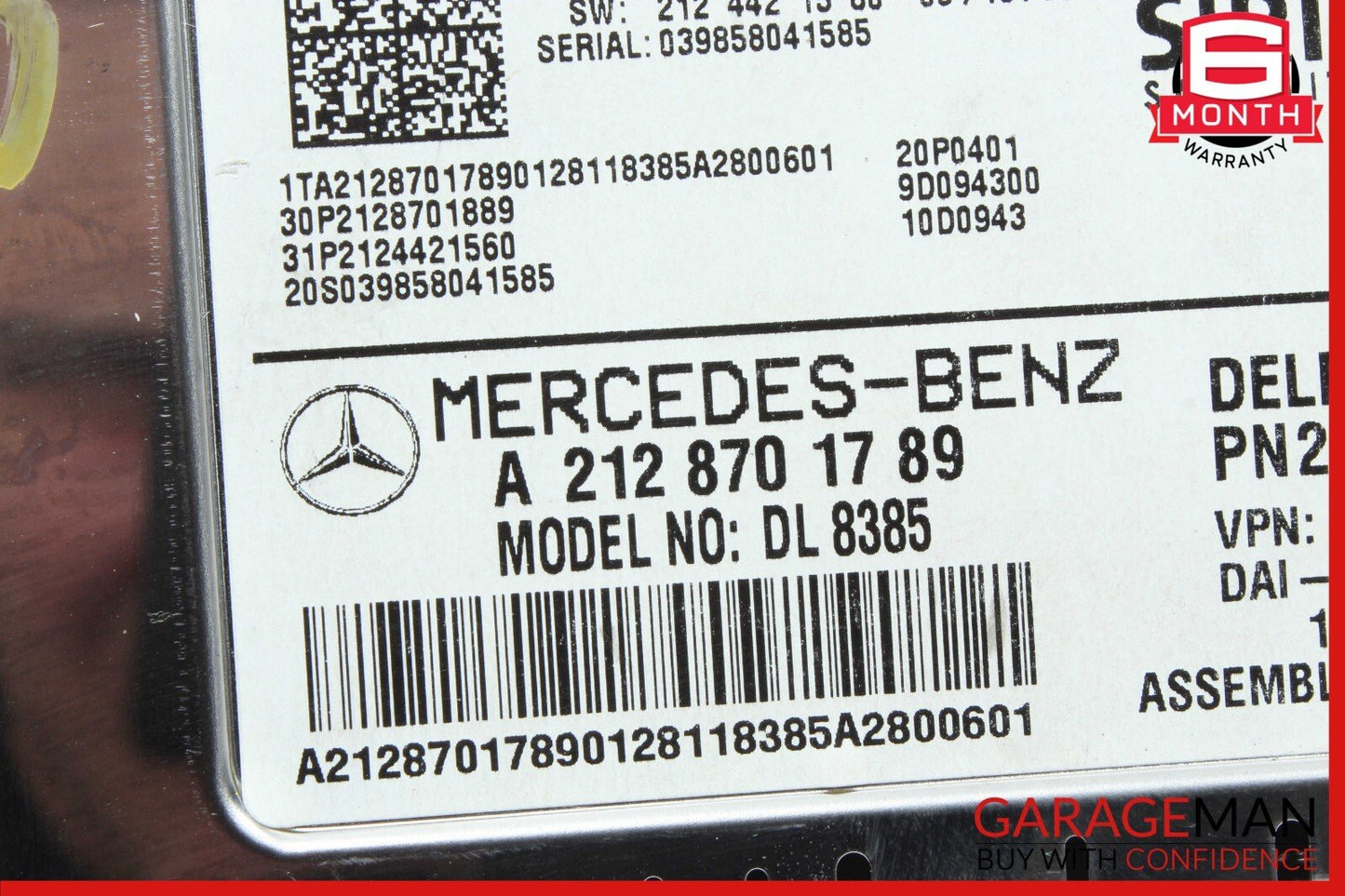 10-17 Mercedes W212 E350 C250 C300 Sirius Satellite Radio Receiver Module Unit