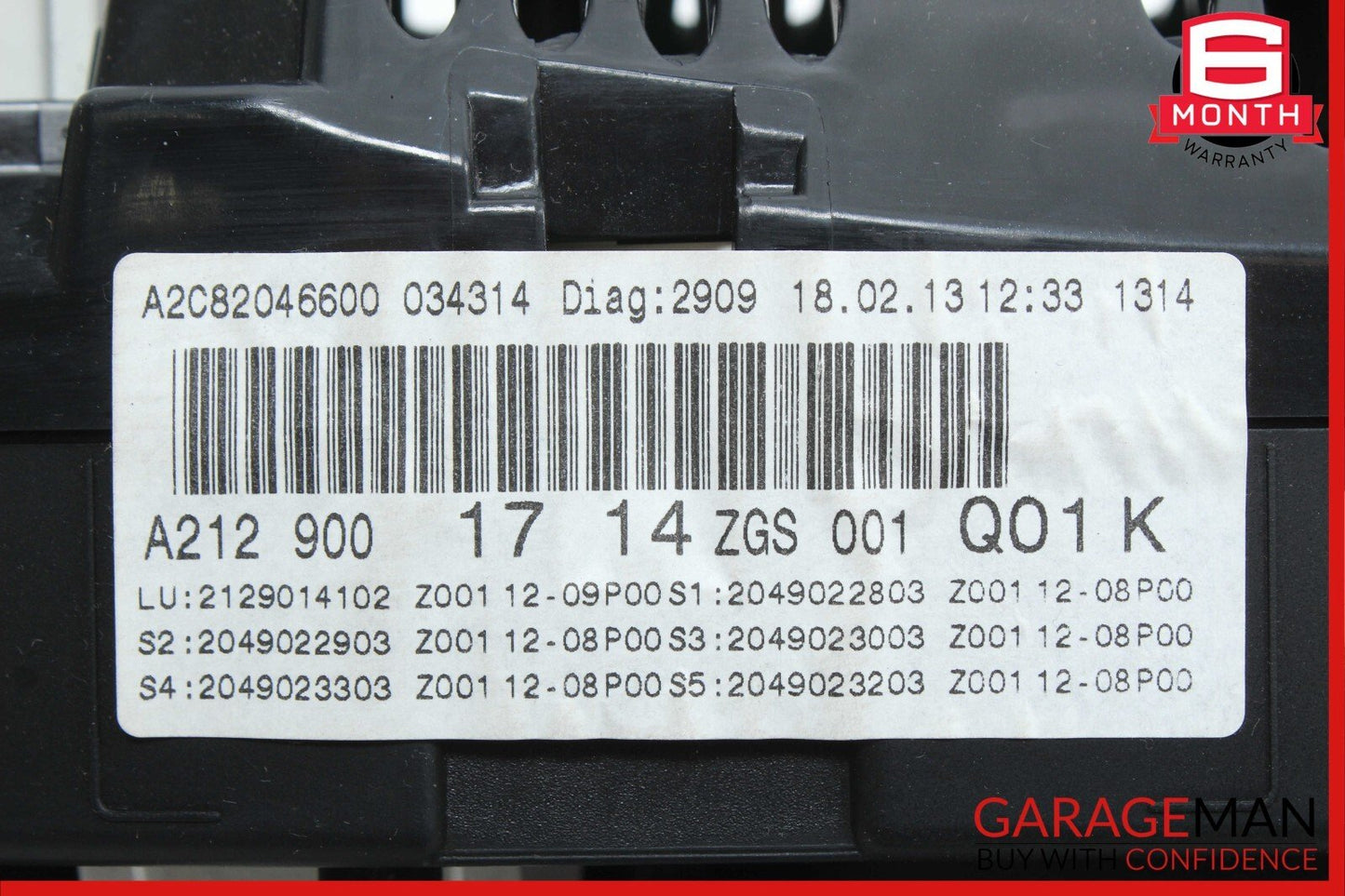 10-13 Mercedes W212 E350 E550 Instrument Cluster Speedometer OEM