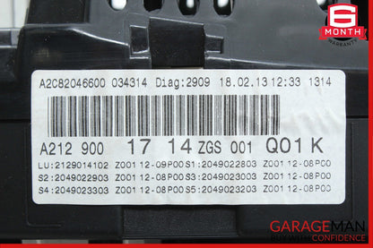 10-13 Mercedes W212 E350 E550 Instrument Cluster Speedometer OEM