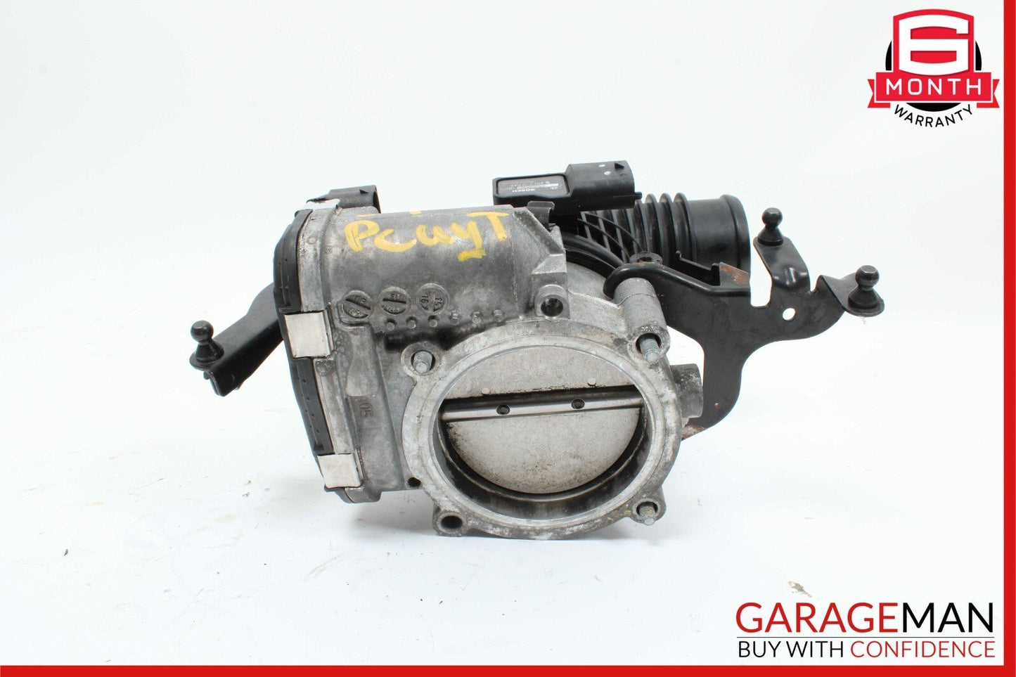 03-10 Porsche Cayenne 955 957 Engine Throttle Body w/ Air Intake Duct Hose Tube