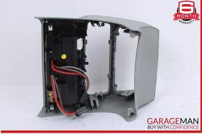 12-18 Audi A6 A7 S6 Rear Climate Control Trim Panel w/ Power Outlet Gray OEM