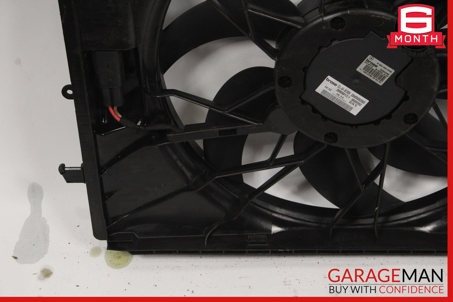 08-18 Mercedes X204 GLK350 Engine Radiator Cooling Fan Motor Assembly OEM