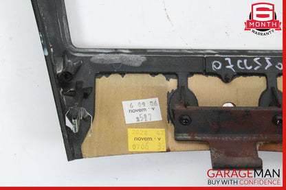 07-14 Mercedes W216 CL550 Center Console Command Unit Radio Bezel Trim Wood OEM