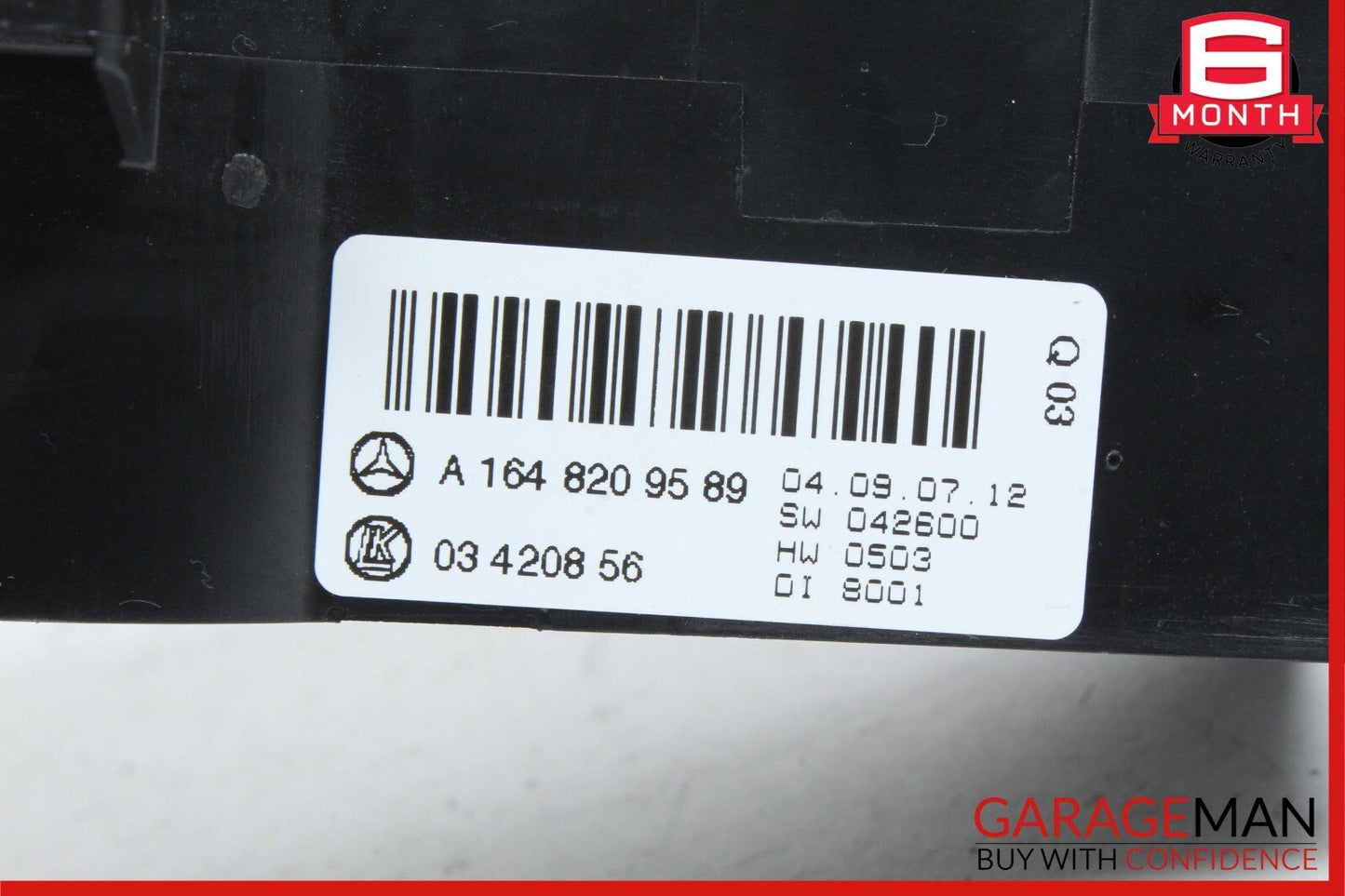 06-12 Mercedes X164 GL450 ML350 Rear AC A/C Heater Climate Controller Switch