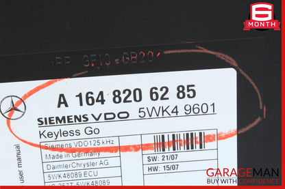 06-12 Mercedes X164 GL450 GL350 ML350 Keyless Go Control Module 1648206285 OEM