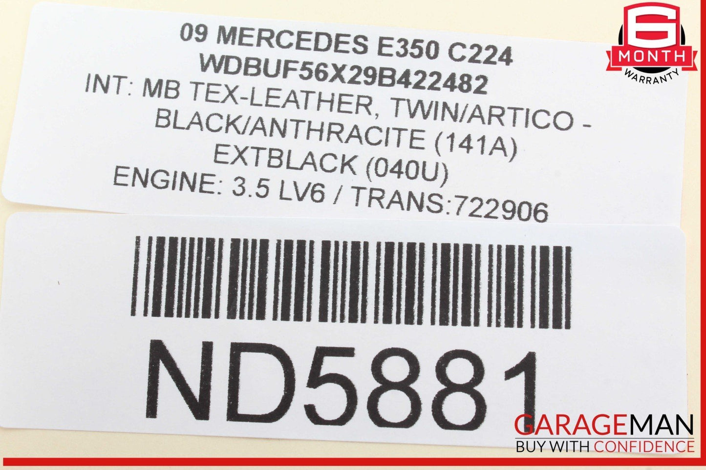 07-09 Mercedes W211 E350 E550 Rear Right Side Door Control Module 2118703485 OEM