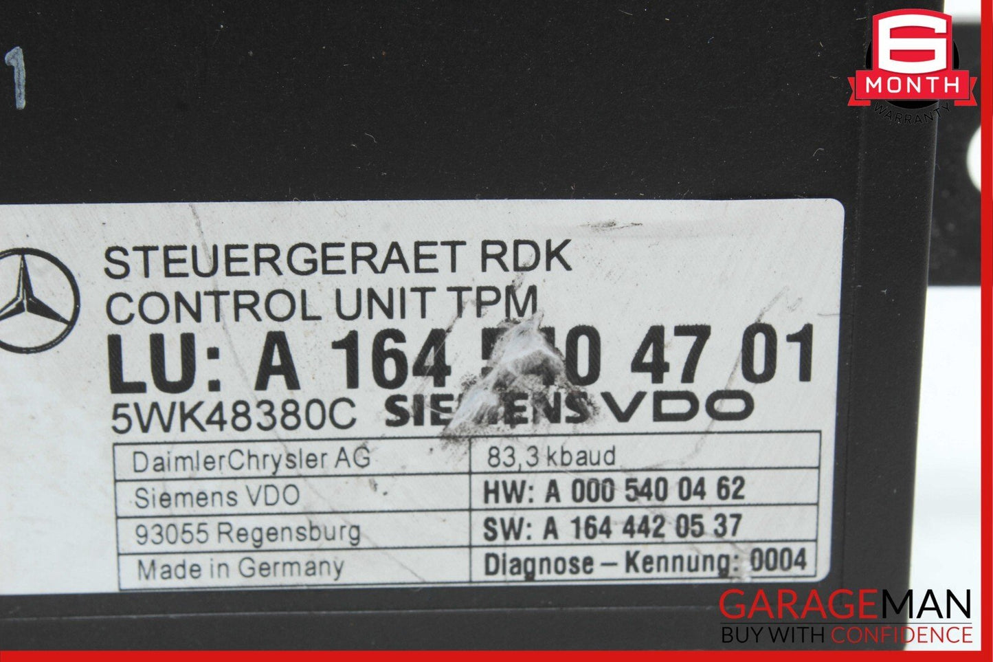06-13 Mercedes W219 CLS550 R350 E350 TPMS Tire Pressure Control Module Unit OEM