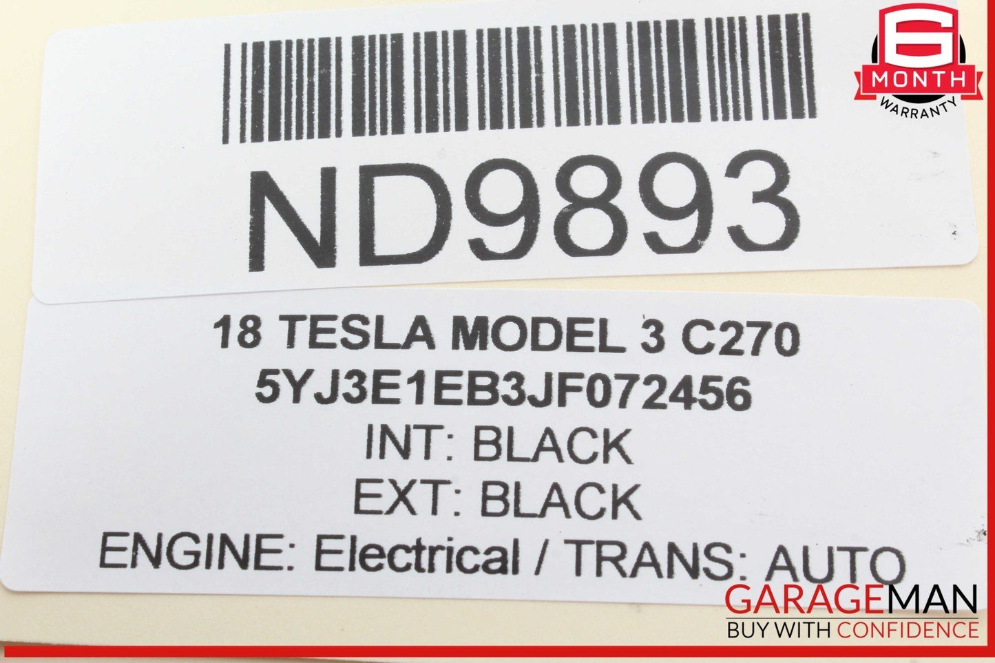 17-23 Tesla Model 3 High Voltage Main Battery Pack Contactor Switch 108933400H