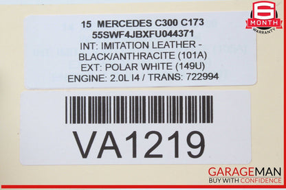 15-18 Mercedes W205 C300 Rear Right Passenger Side Door Control Module Unit OEM