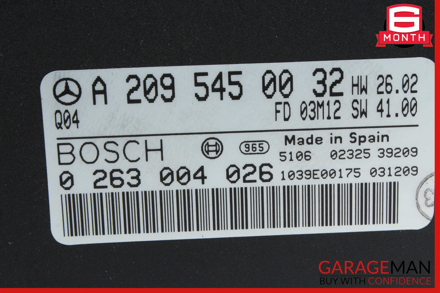 03-09 Mercedes W209 CLK55 CLK500 Parktronic Park Assist Control Module OEM