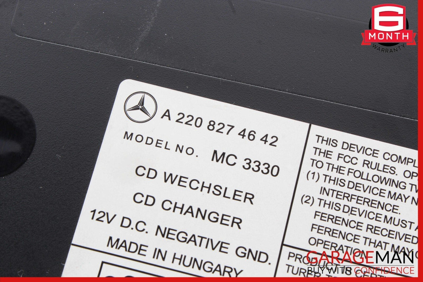 03-08 Mercedes R230 SL500 SL600 CL55 S55 AMG 6 Disk CD Changer Player MC3330