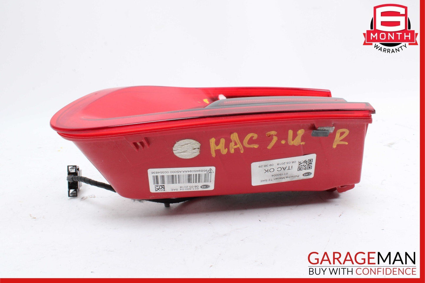 15-18 Porsche Macan 95B Rear Right Passenger Inner Taillight Tail Light Lamp