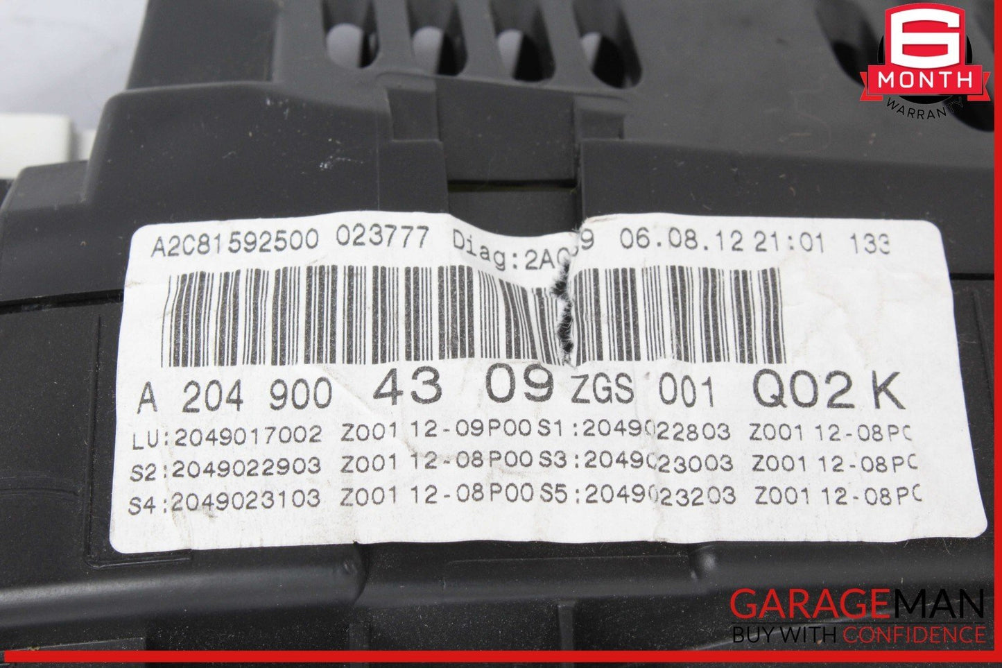 12-14 Mercedes W204 C300 Speedometer Odometer Instrument Cluster Gauge OEM