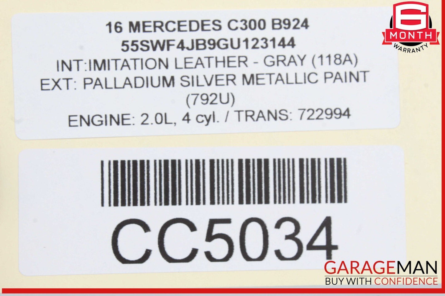 15-20 Mercedes W205 C300 RWD Rear Differential Diff Axle Carrier Assembly OEM