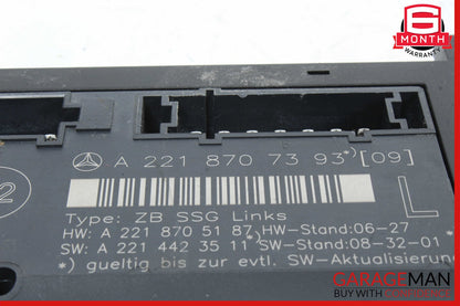 07-13 Mercedes W221 S550 S400 Front Left Driver Side Under Seat Control Unit OEM