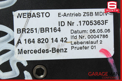 06-12 Mercedes W251 R350 ML550 Panoramic Sunroof Sun Roof Motor 1648201442 OEM