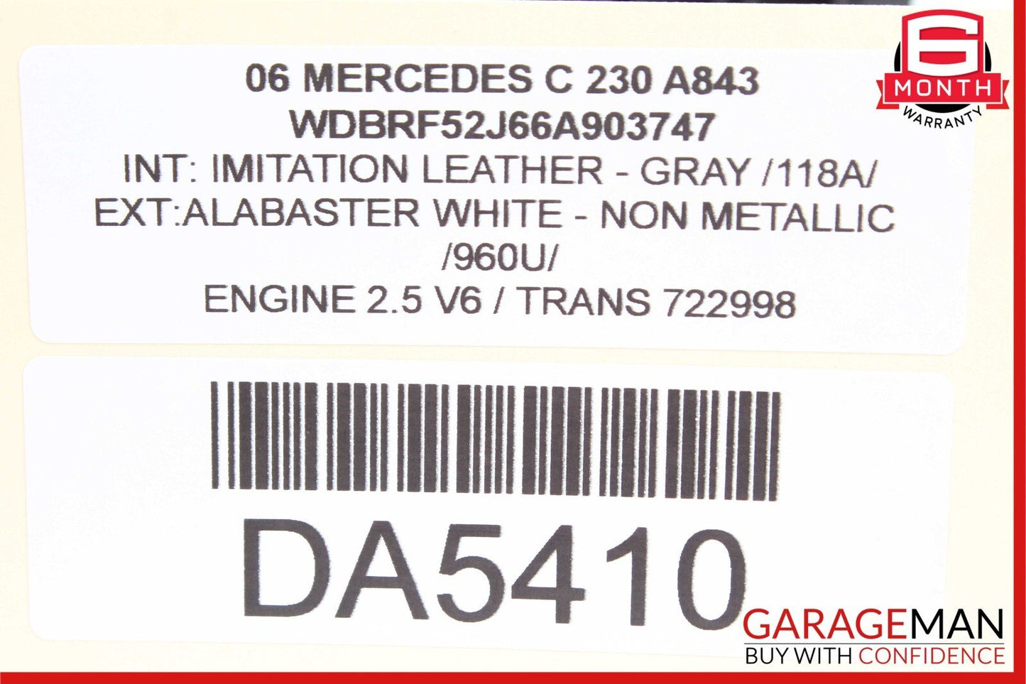 01-07 Mercedes W203 C230 C240 C320 Rear Right Door Control Module 2038202285 OEM