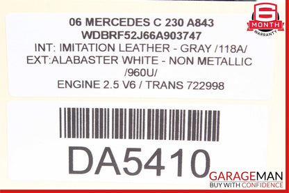 01-07 Mercedes W203 C230 C240 C320 Rear Right Door Control Module 2038202285 OEM