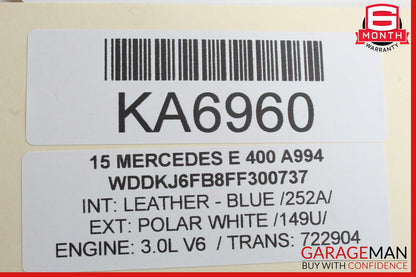 Mercedes W207 E350 SLK350 SL400 Transmission Auxiliary AUX Oil Pump OEM