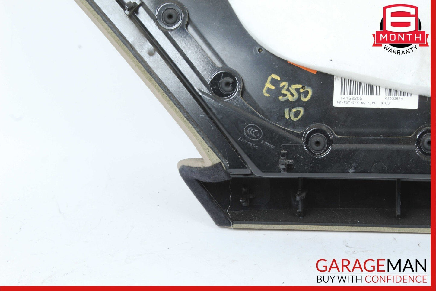10-13 Mercedes W207 E350 Coupe Rear Right Interior Quarter Door Trim Cover Beige