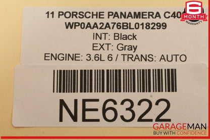 10-16 Porsche Panamera 970 Rear Left or Right Side Seat Belt Seatbelt Black OEM