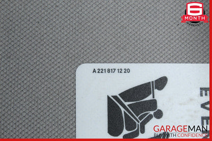 Mercedes W221 S550 Front Right Sun Visor Shade Sunvisor Grey Suede OEM
