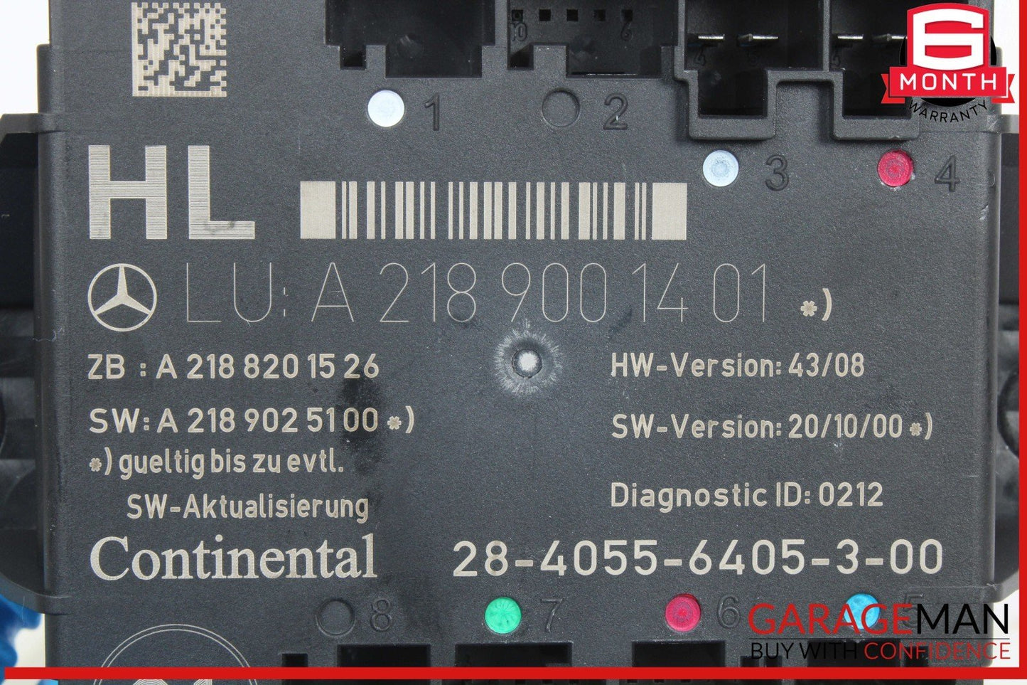 08-18 Mercedes W204 C250 C300 Rear Left Side Door Control Module Unit OEM
