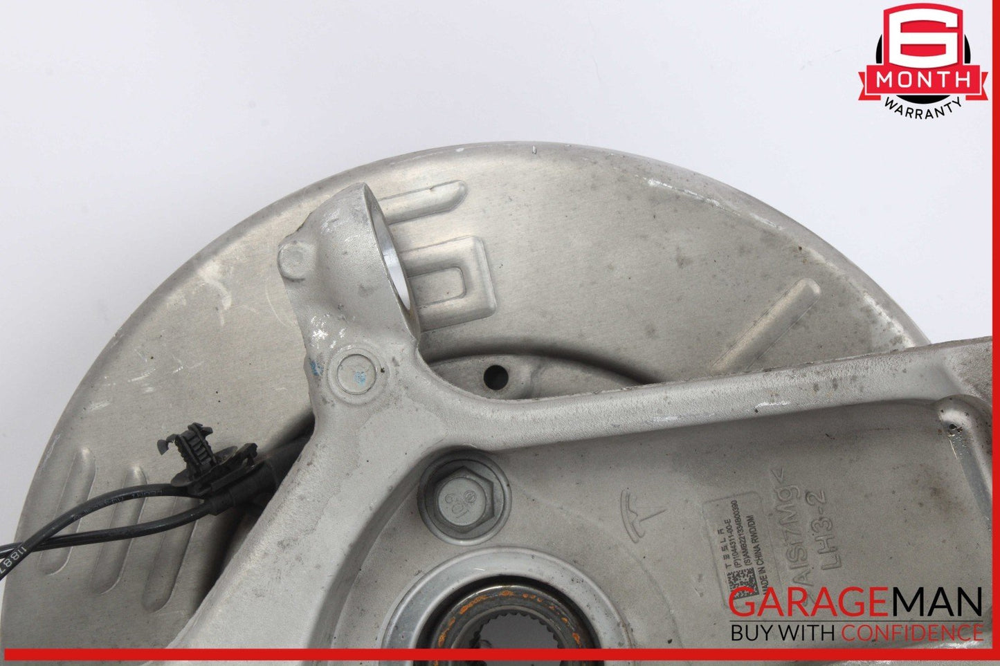 17-23 Tesla Model 3 Front Left Side Spindle Knuckle w/ Brake Rotor Disc OEM