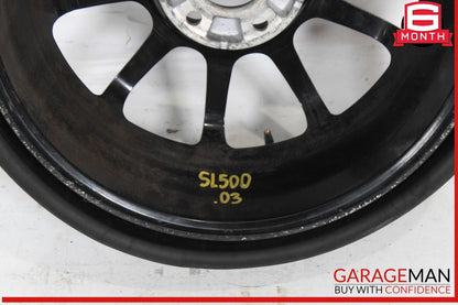 03-12 Mercedes R230 SL500 SL63 AMG Emergency Spare Tire Wheel Donut Rim 17" R17