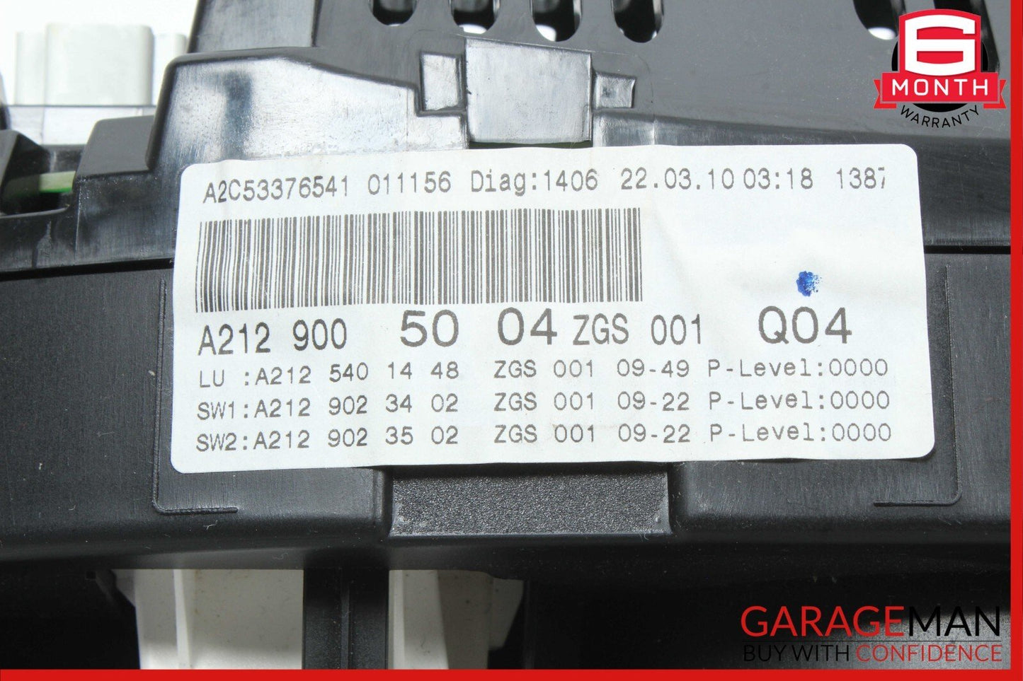 10-13 Mercedes W212 E350 4MATIC Instrument Cluster Speedometer 2129005004 OEM