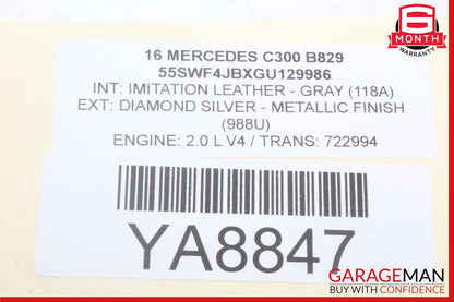 15-20 Mercedes W205 C300 C400 C350e Rear Right Door Lock Latch Actuator OEM