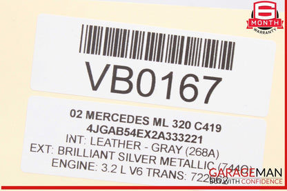 00-06 Mercedes W163 ML320 Voice Command Control Module 2208202185 OEM