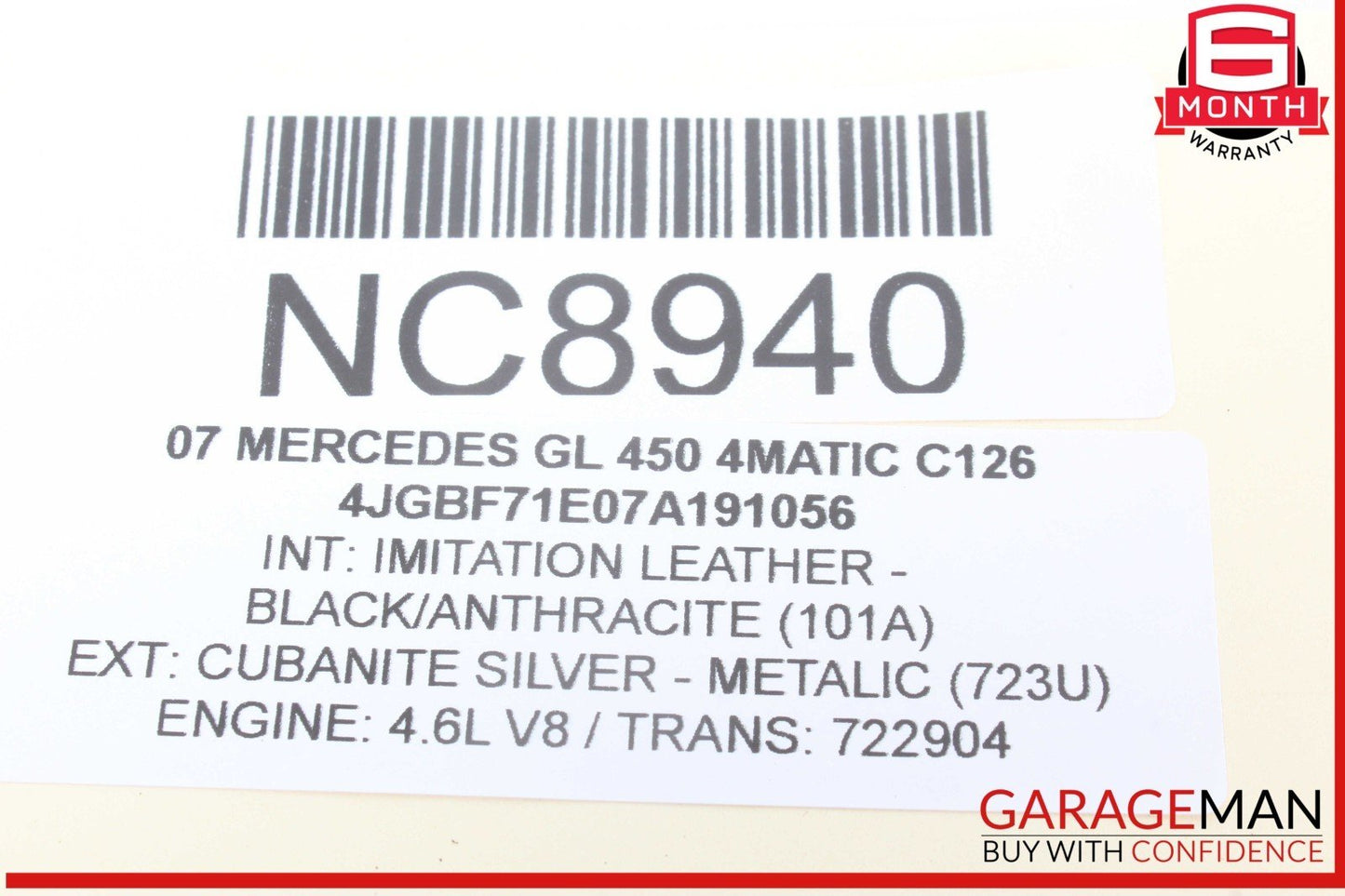 03-09 Mercedes X164 GL450 4MATIC Sirius Satellite Radio Receiver 1698270162 OEM
