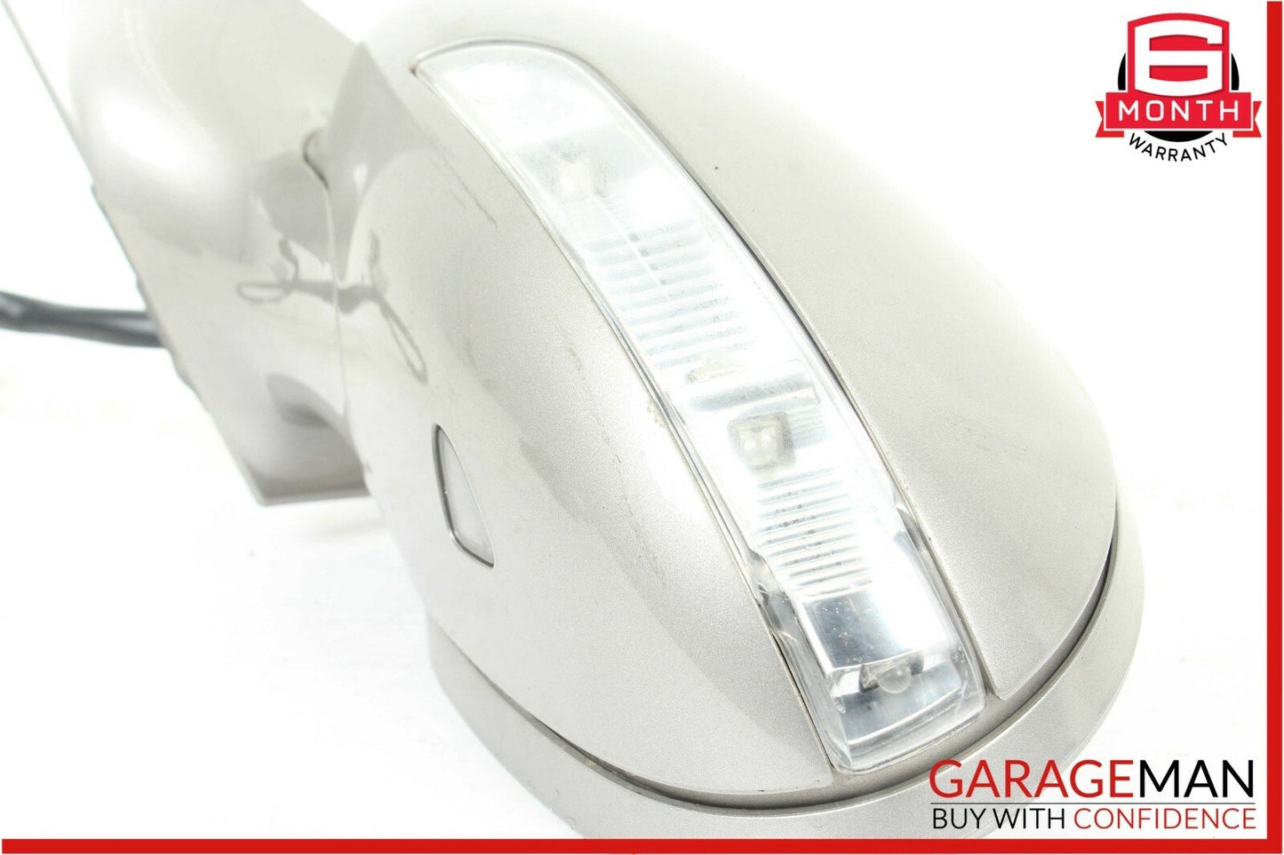 06-08 Mercedes W219 CLS500 Front Left Side Mirror Door Rear View Cubanite Silver