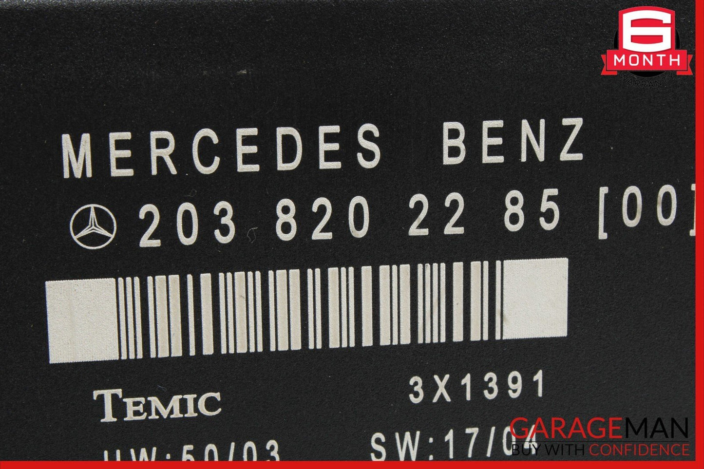 01-07 Mercedes W203 C230 C240 C320 Rear Right Door Control Module 2038202285 OEM
